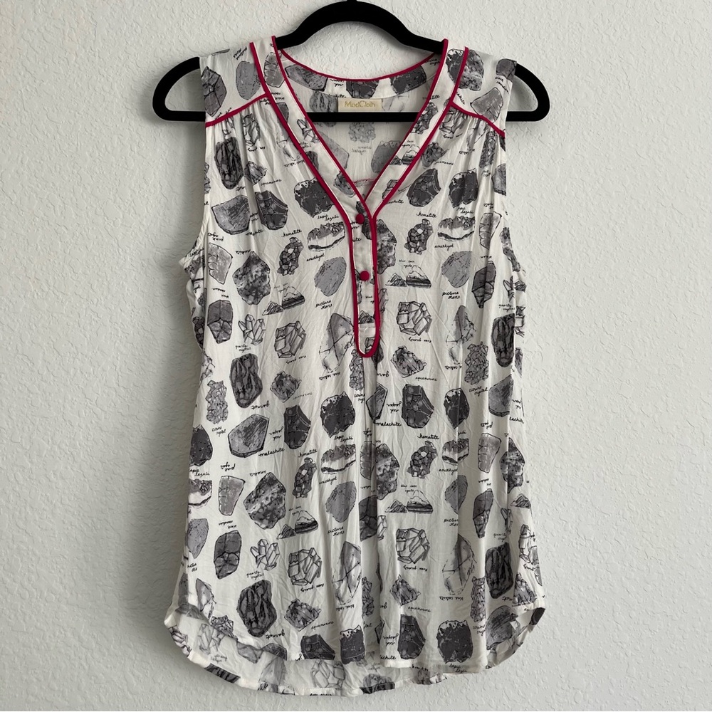 🆕 ModCloth Must-Have Minerals Blouse - Picture 2 of 6